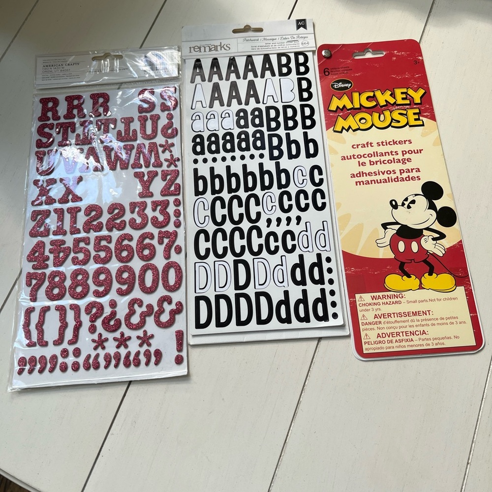 Scrapbook sticker bundle